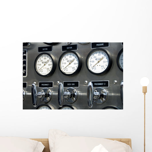 fire truck gauges Wall Mural