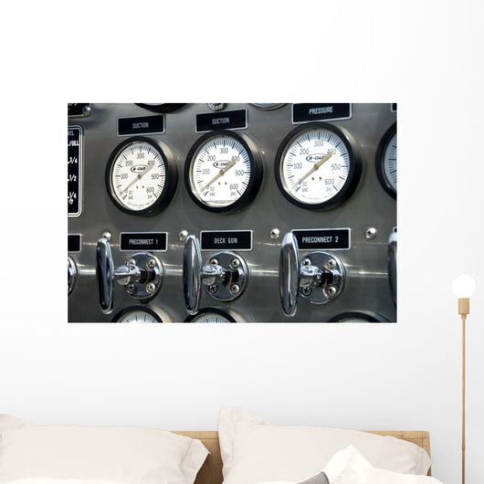 fire truck gauges Wall Mural