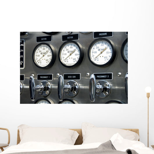 fire truck gauges Wall Mural