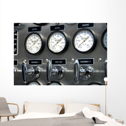 fire truck gauges Wall Mural