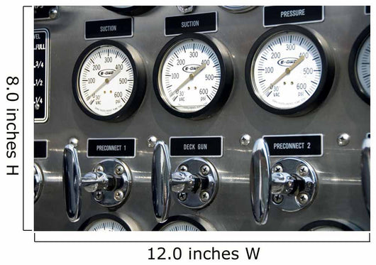 fire truck gauges Wall Mural