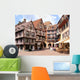 Picturesque Square Alsatian City Wall Decal