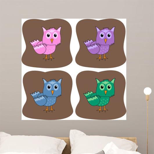 Owls Wall Mural