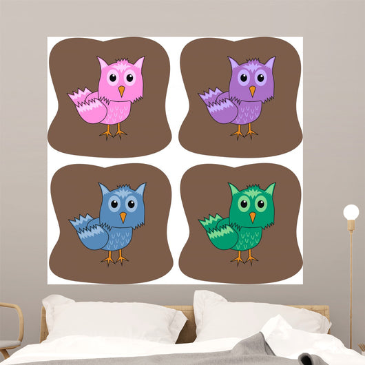 Owls Wall Mural