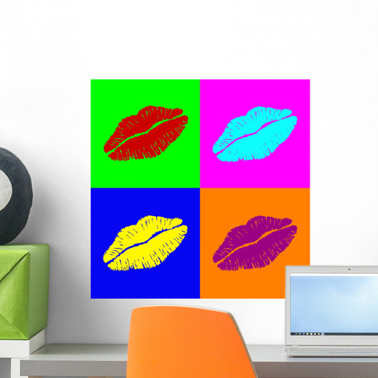 Warhol Lipps Wall Mural
