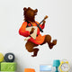 Bear with Balalaika in vector Wall Decal