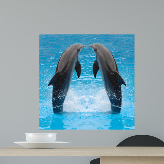 Dolphin Twins Wall Decal