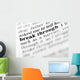 Break through Dictionary Project Wall Mural