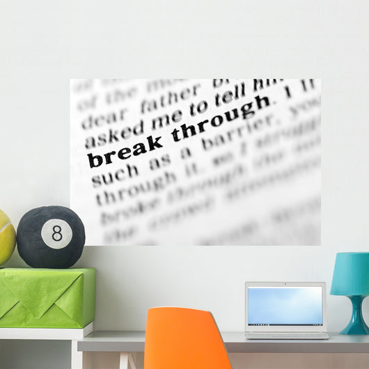 Break through Dictionary Project Wall Mural
