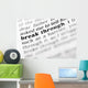 Break through Dictionary Project Wall Mural