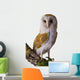 Perched Barn Owl Wall Decal