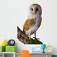 Perched Barn Owl Wall Decal