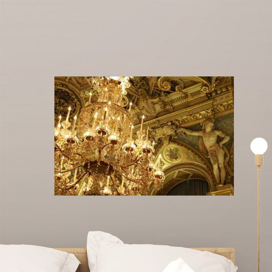 Lustre and Ceiling - Baroque Design Wall Mural
