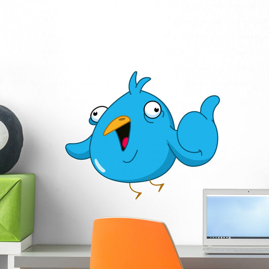 Thumb up bird Wall Decal