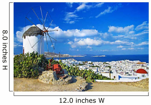 Sunny Beautiful Mykonos Wall Mural