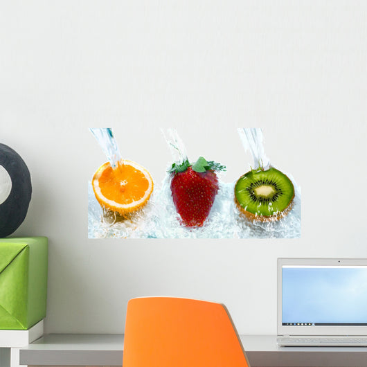 Fresh Fruit Jumping into