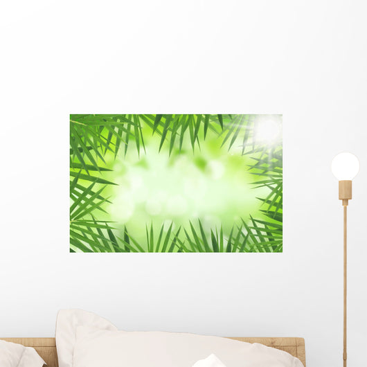 Green Bamboo Leaves over