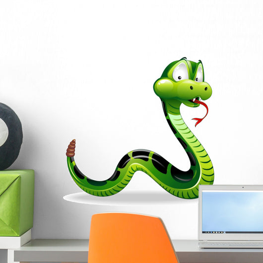 Serpente -Green Snake -Vector Wall Decal