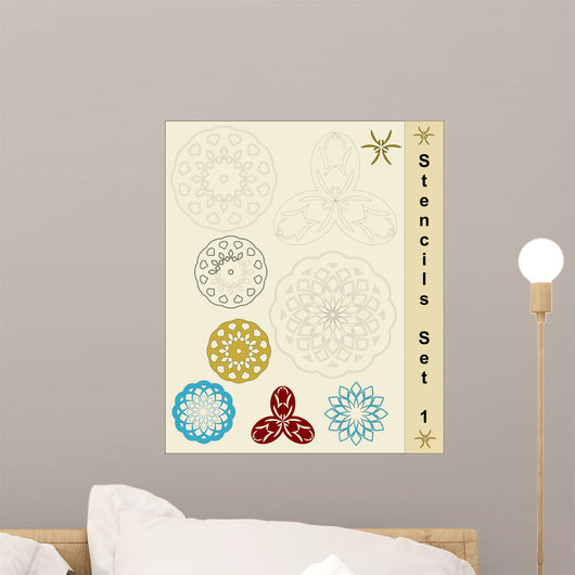 Stencils Wall Mural