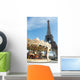 Vintage style carousel in Paris Wall Mural