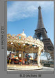 Vintage style carousel in Paris Wall Mural