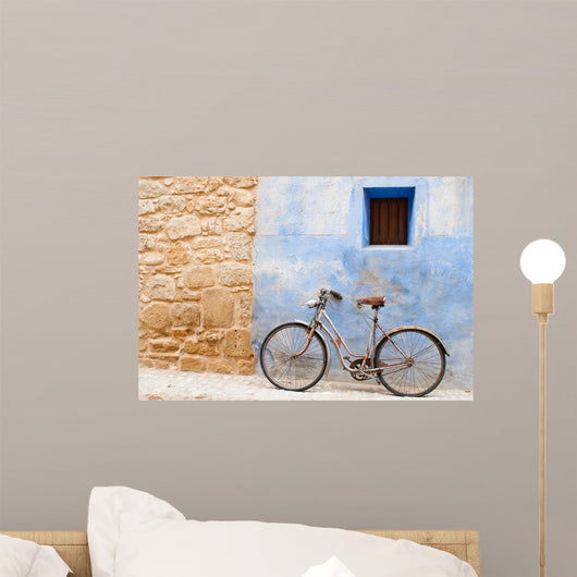 Bike Blue Wall