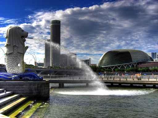 Singapore Merlion Esplanades Wall Decal