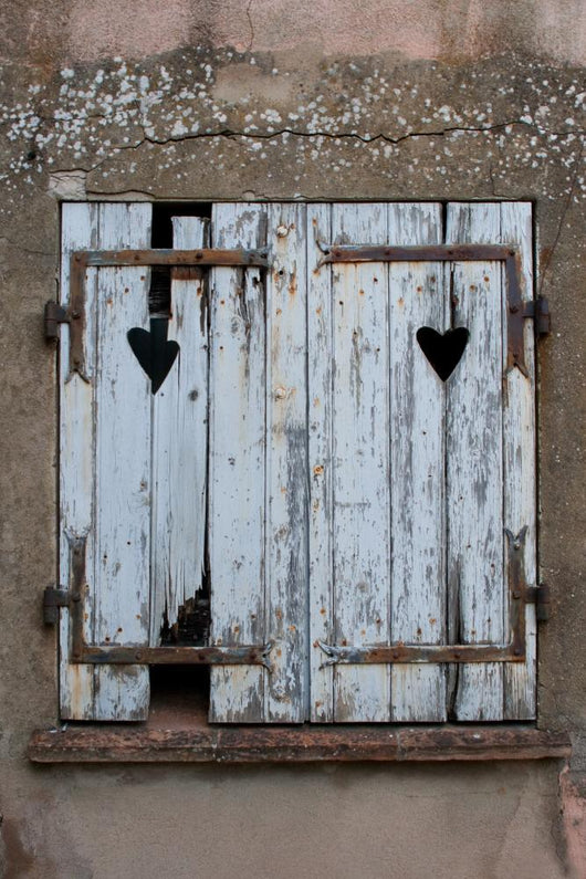Two Love Hearts Window