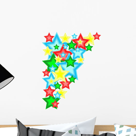 Congestion of Stars in Dark Blue Sky Wall Decal