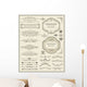Calligraphic design elements and page decoration Wall Mural