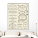 Calligraphic design elements and page decoration Wall Mural