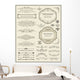 Calligraphic design elements and page decoration Wall Mural