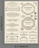 Calligraphic design elements and page decoration Wall Mural