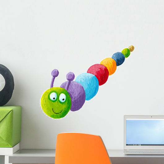 Smiling Colorful Caterpillar