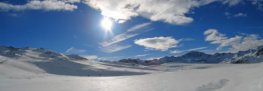 ski station of tignes, the french alps, france Wall Mural