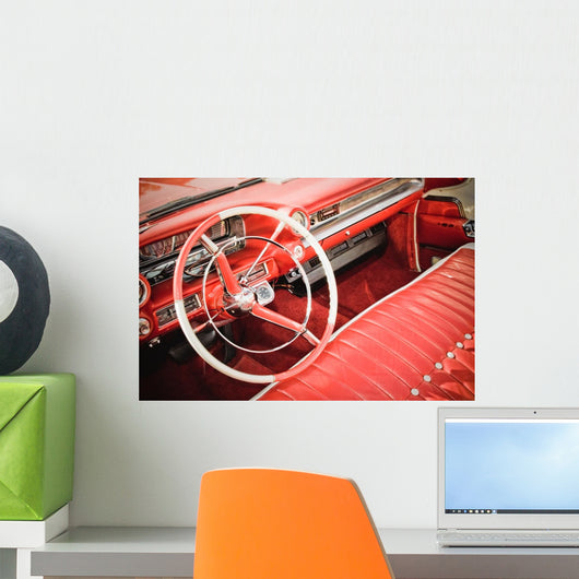 Classic Car Interior with