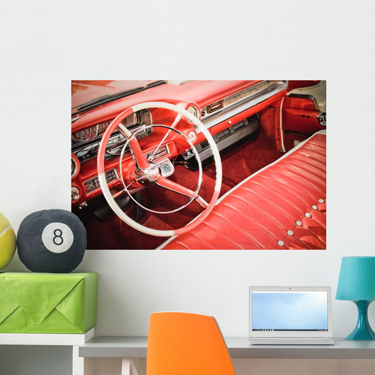 Classic Car Interior with