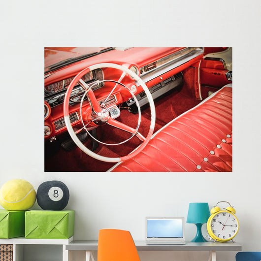 Classic Car Interior with