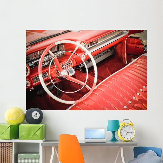 Classic Car Interior with