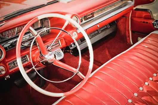 Classic Car Interior with