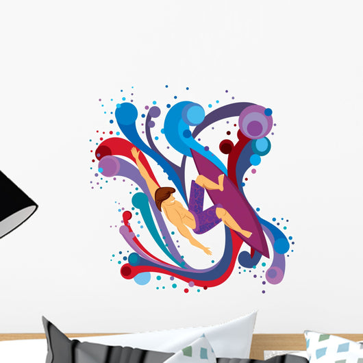 Surfing Wall Mural