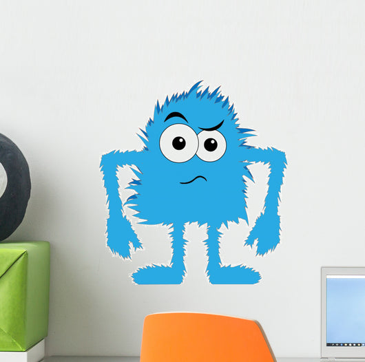 Blue Furry Monster Upset
