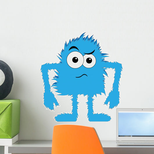 Blue Furry Monster Upset