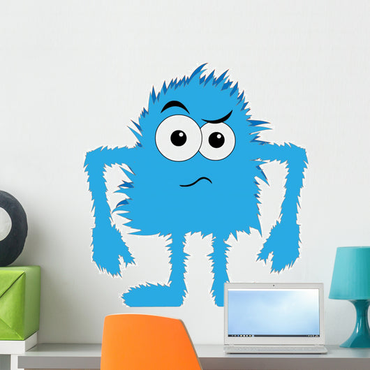 Blue Furry Monster Upset