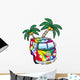 Cool Decals - Hippie Minivan Wall Decal