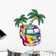 Cool Decals - Hippie Minivan Wall Decal