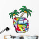 Cool Decals - Hippie Minivan Wall Decal