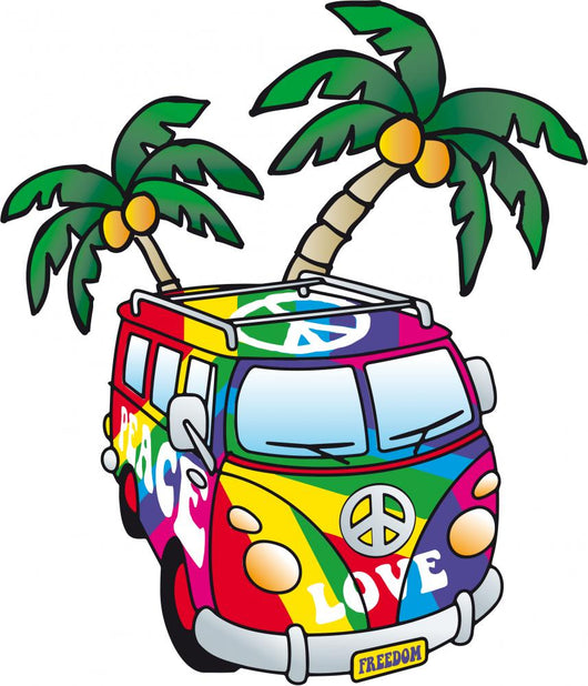 Cool Decals - Hippie Minivan Wall Decal