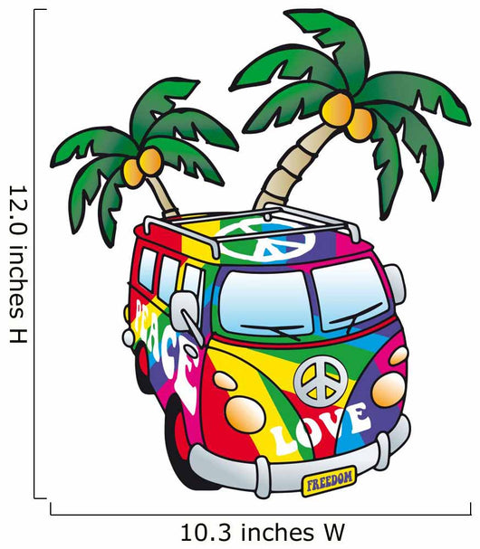 Cool Decals - Hippie Minivan Wall Decal