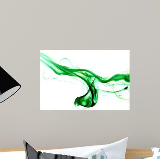 Green Smoke Wall Mural